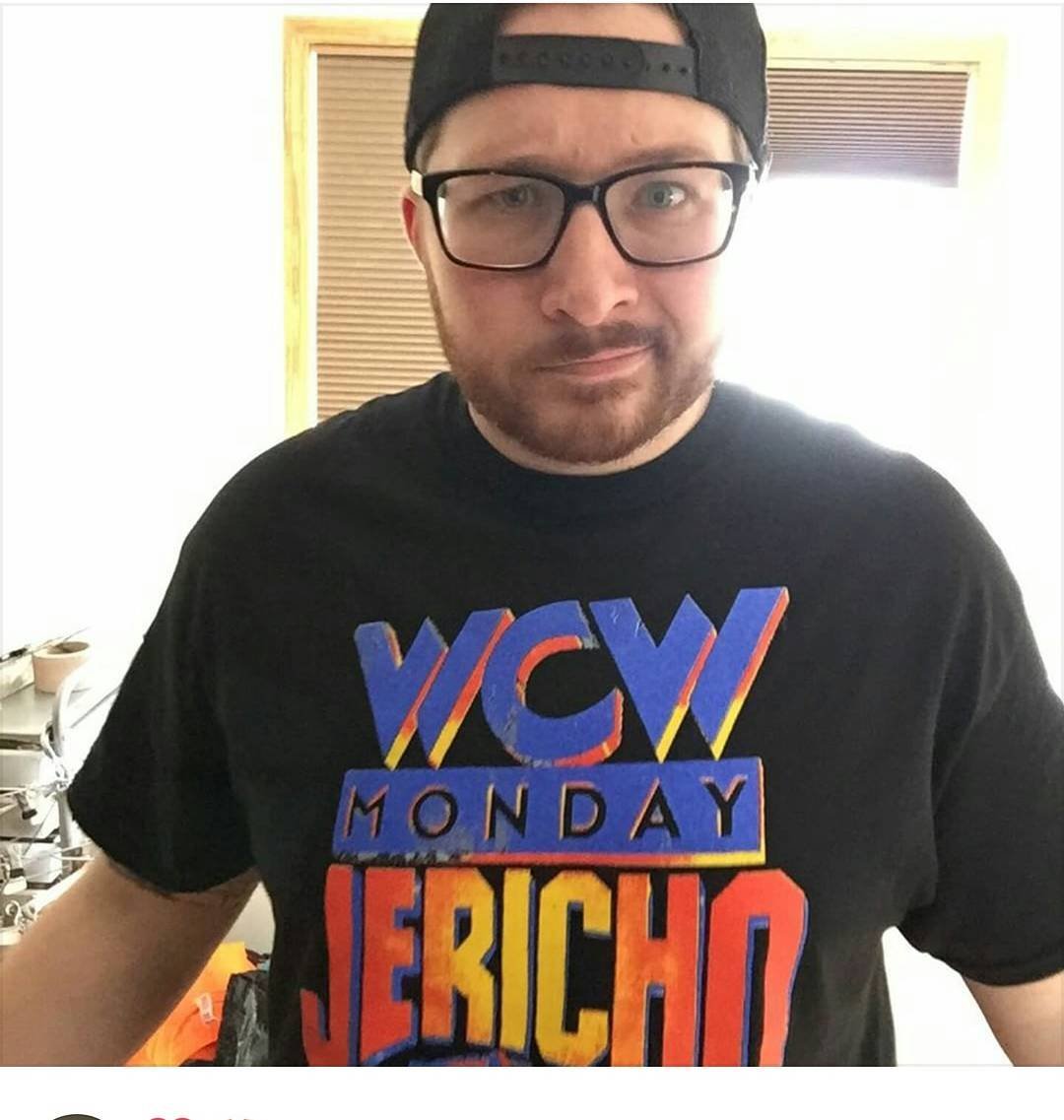 Wat Document dok Chris Jericho WCW Monday Night Raw Jericholic Mens Black T-shirt - Extreme  Wrestling Shirts