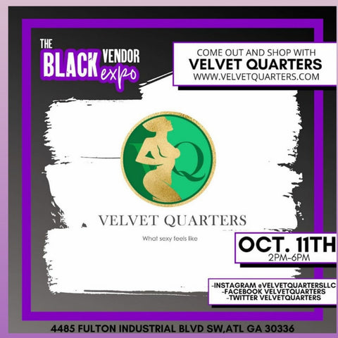 Velvet Quarters will be vending at the Black Vendor Expo 