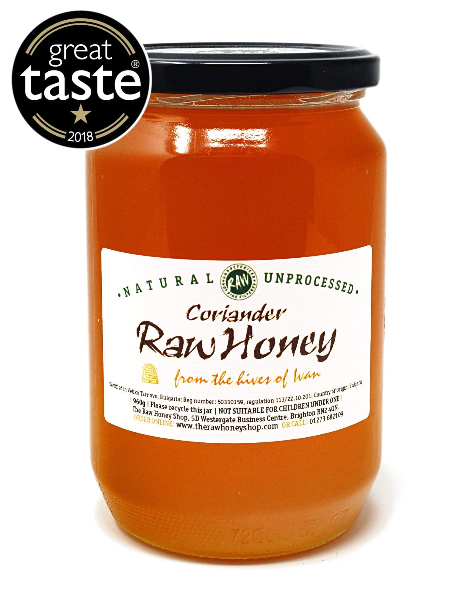 raw coriander honey - 960g