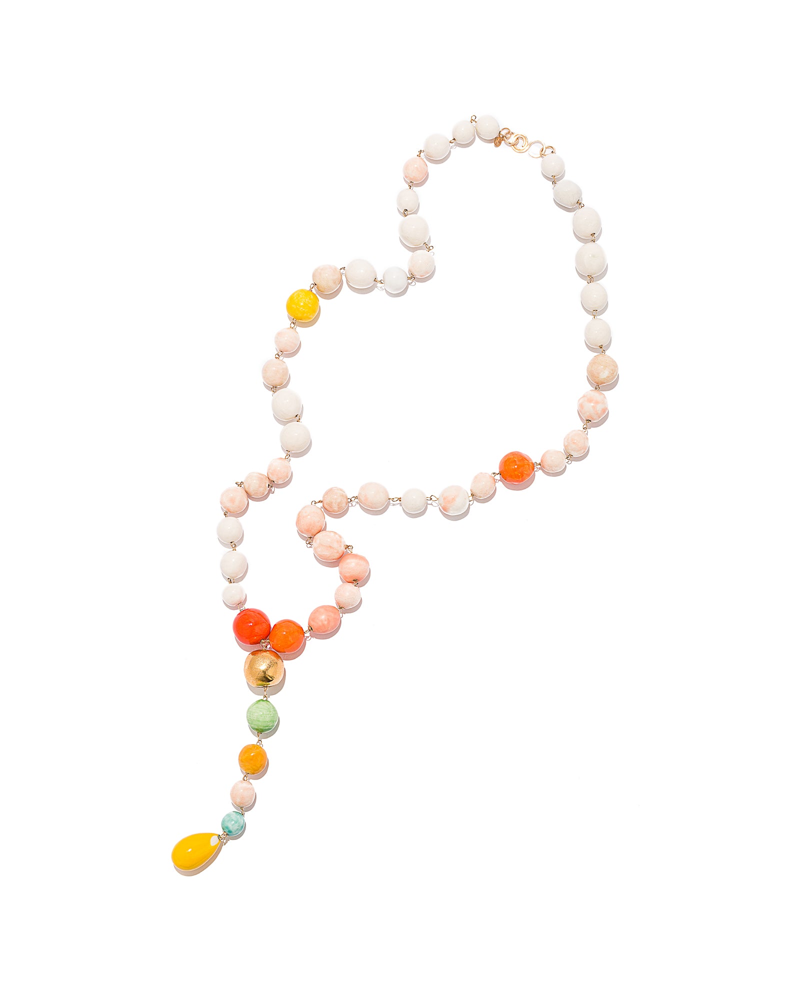 Prayer Bead Rosary Necklace