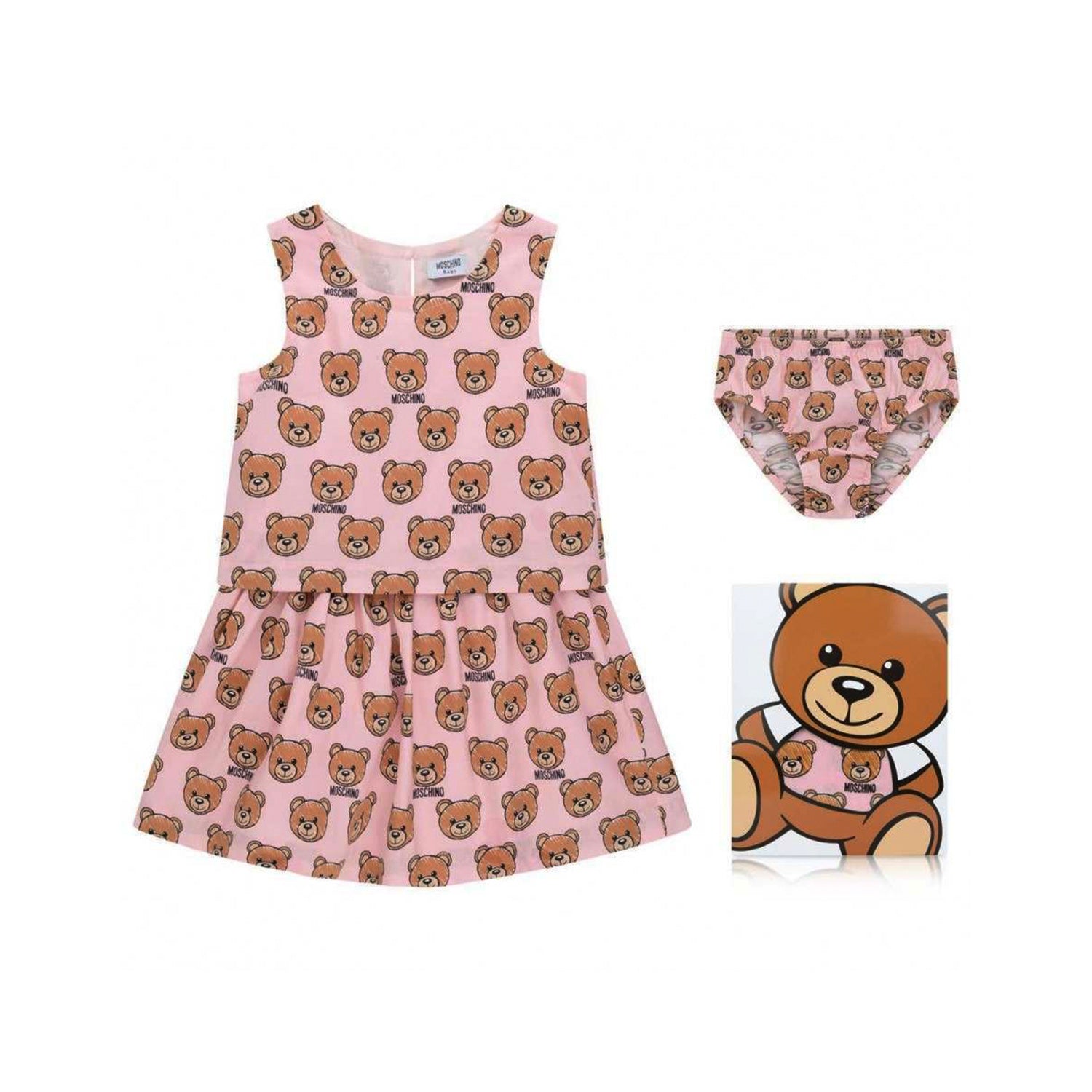 teddy bear dress for baby girl