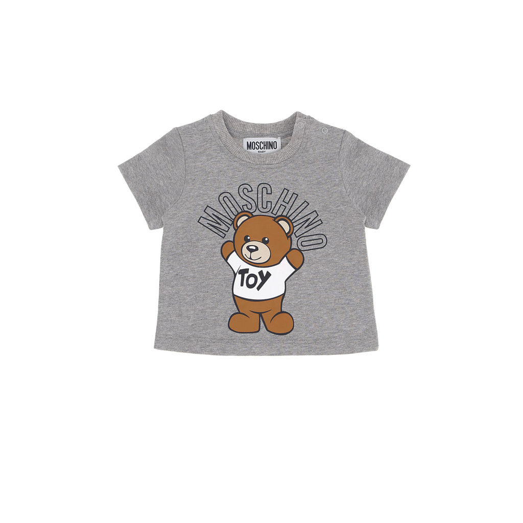 Moschino Kid-Teen Teen White Cotton Skater Bear T-Shirt – Crown