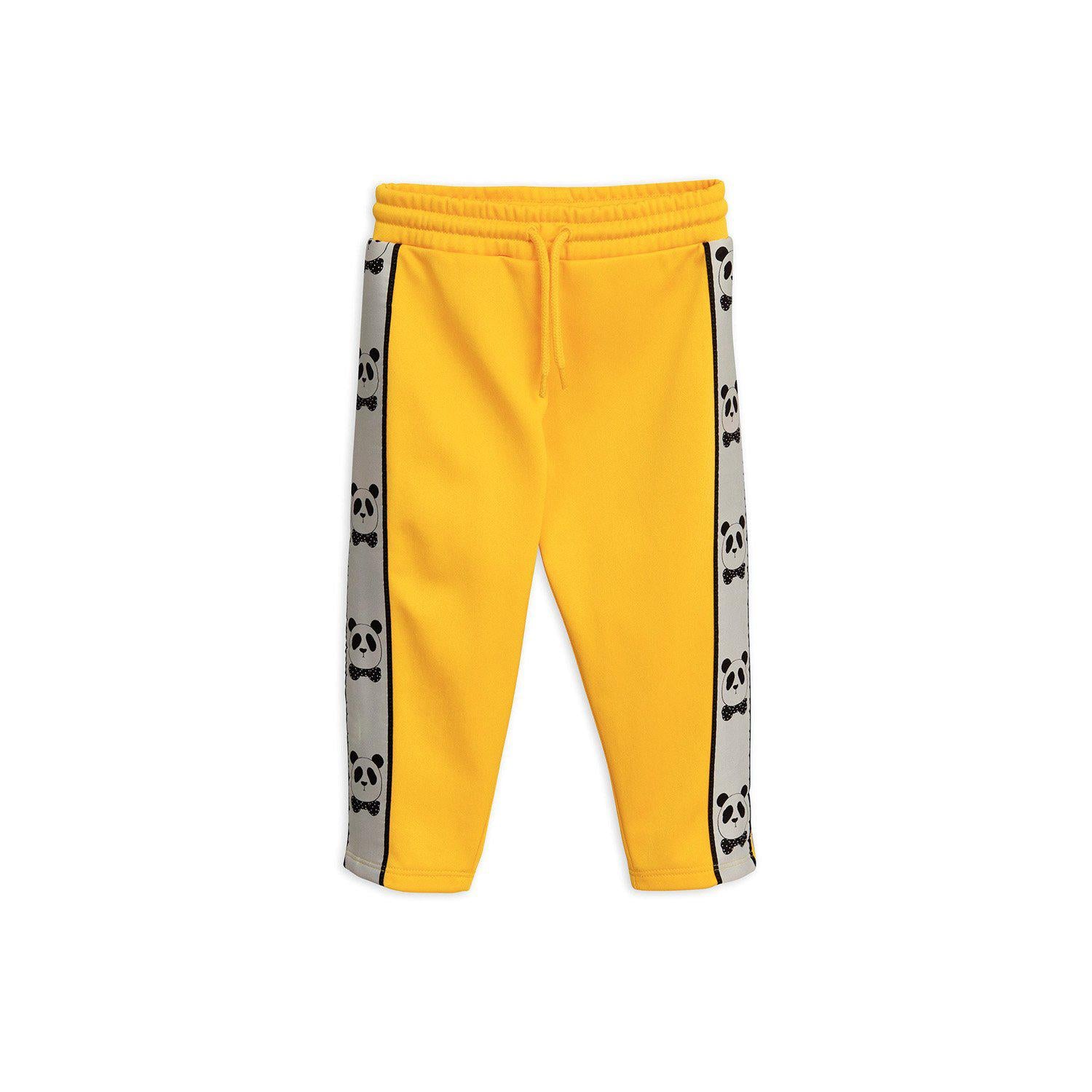 Mini Rodini Panda Track Pants Yellow – Crown Forever