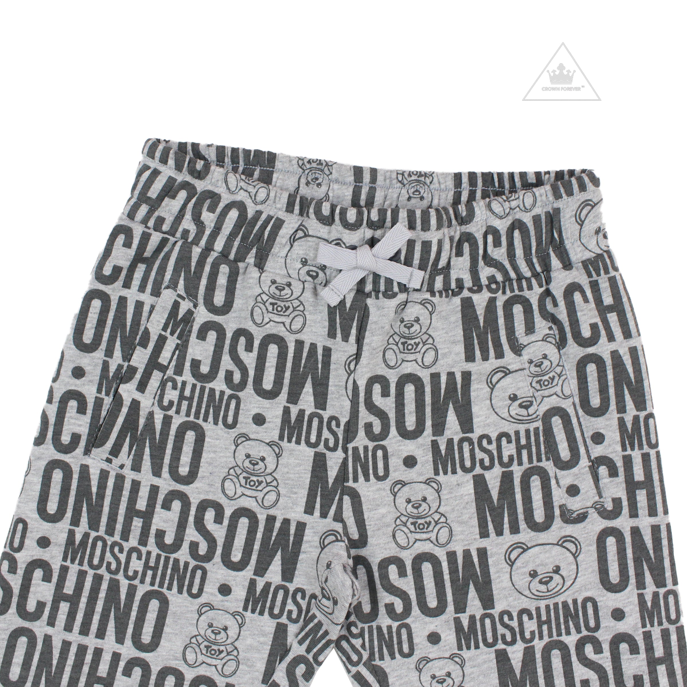 moschino all over print shorts