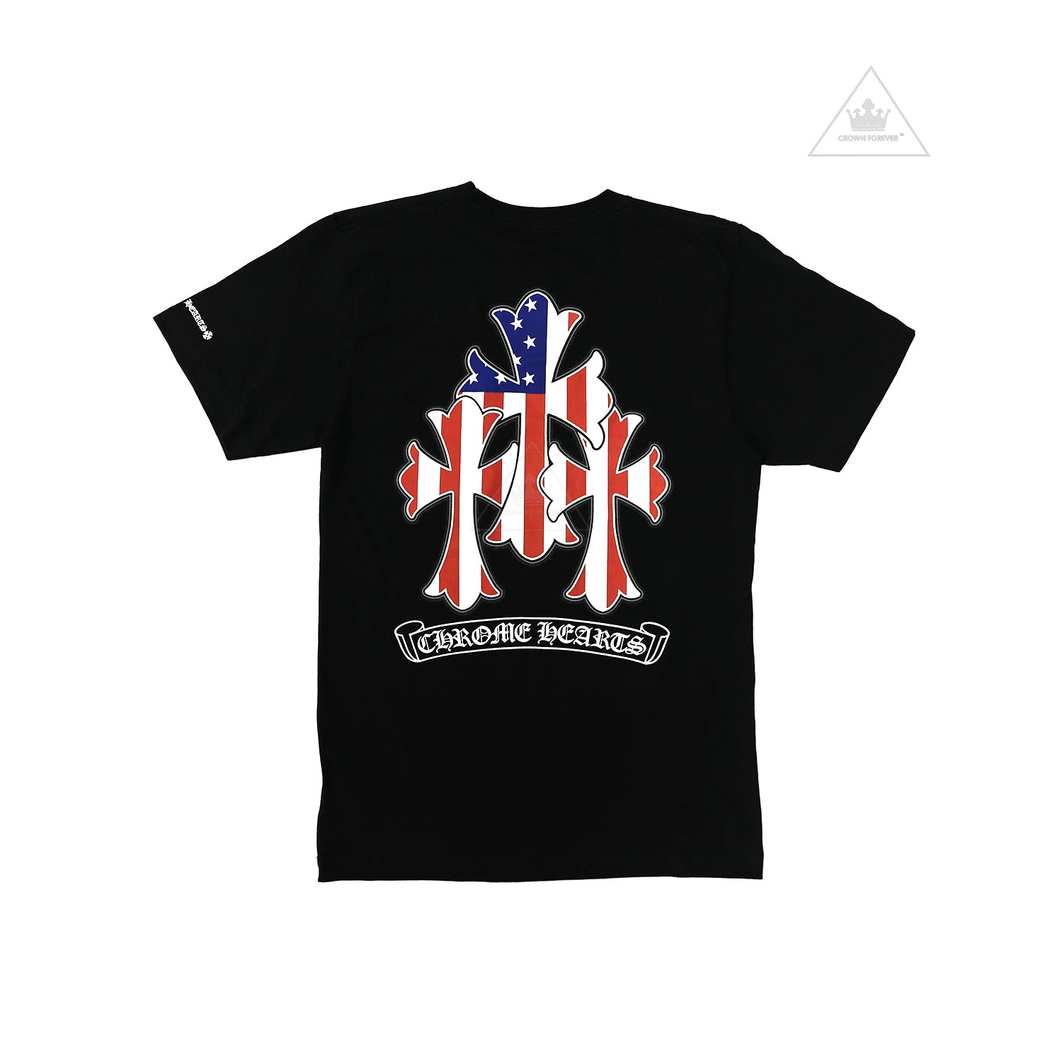 Chrome Hearts American Flag Cemetery Cross Tee – Crown Forever