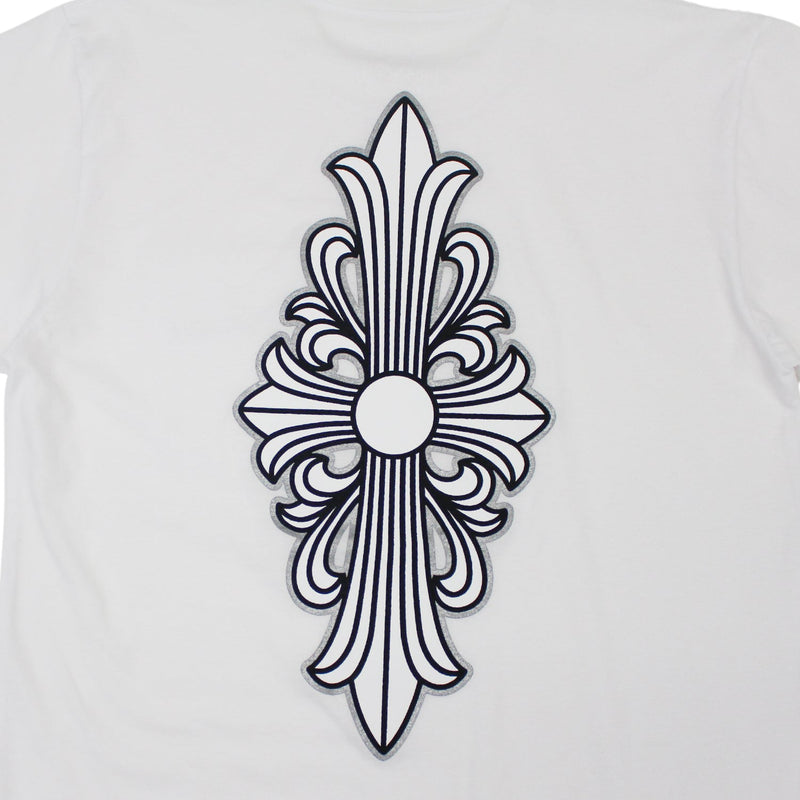 Chrome Hearts Floral Cross Short Sleeve T-shirt In White – Crown