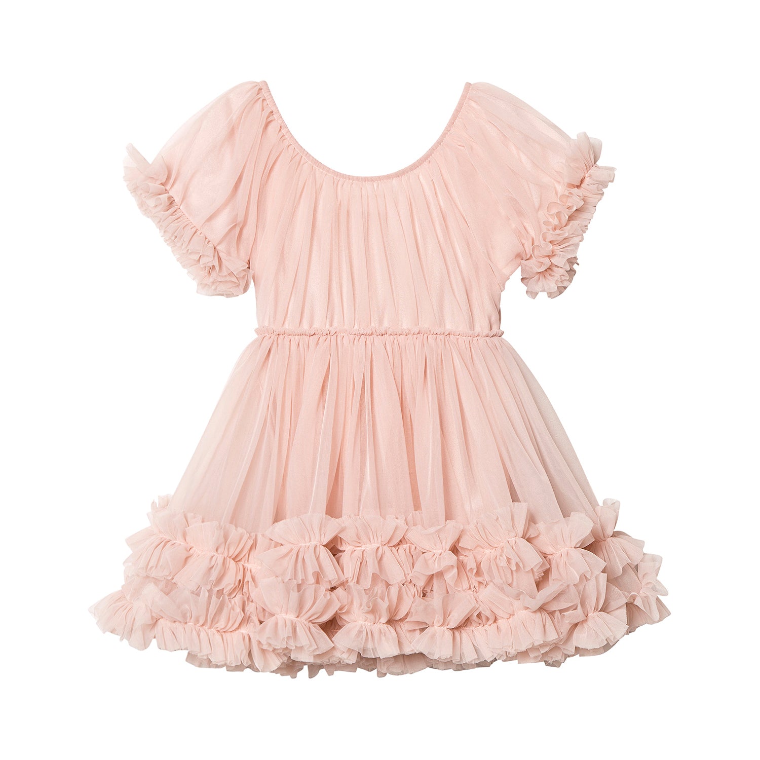 pink frilly dress