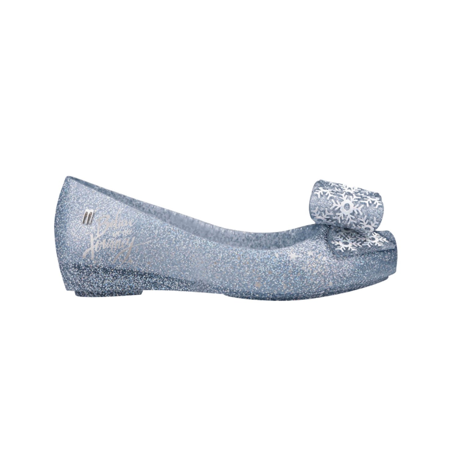 silver glitter dolly shoes
