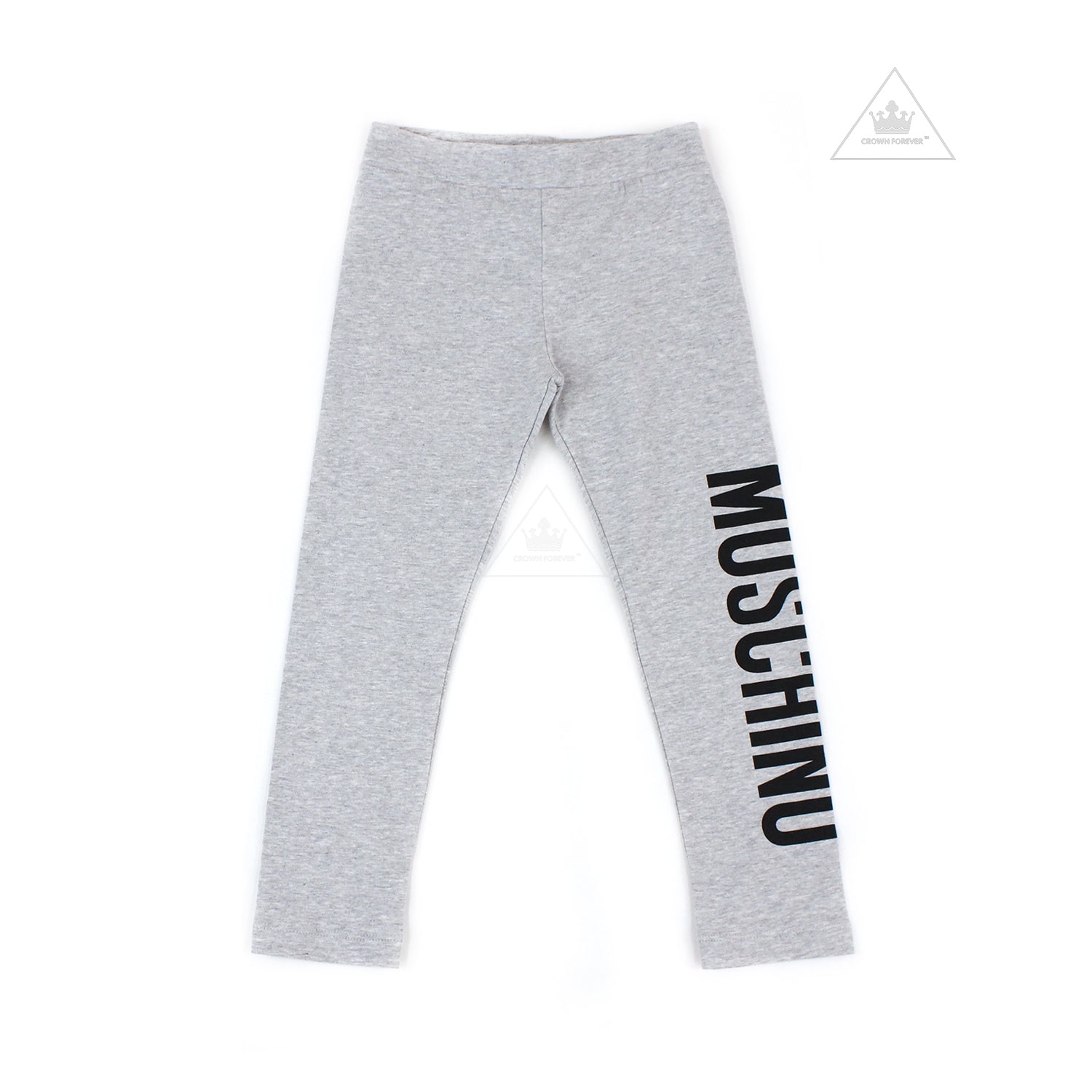 Moschino Kids Girls Long Leggings Grey 