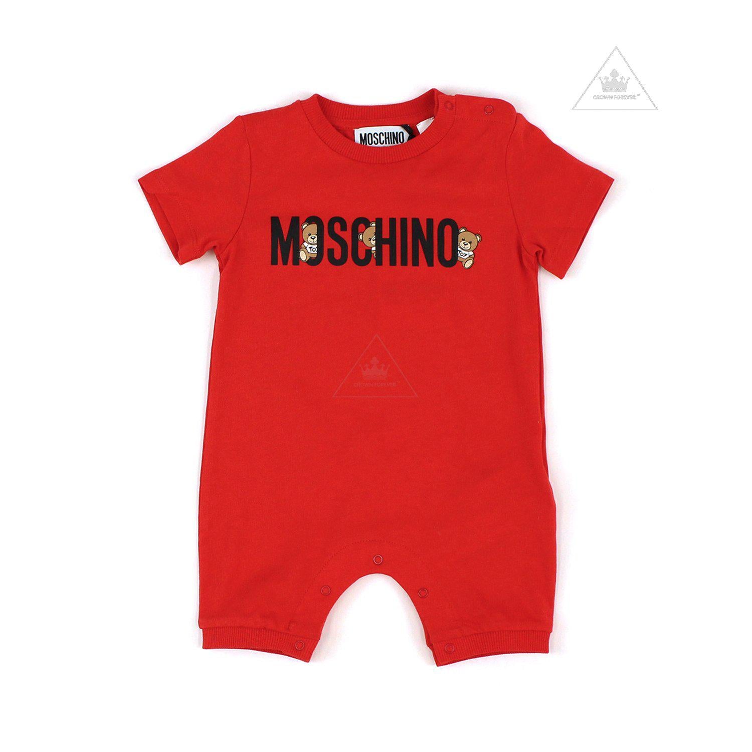 Moschino Baby Romper With Gift Box Red 