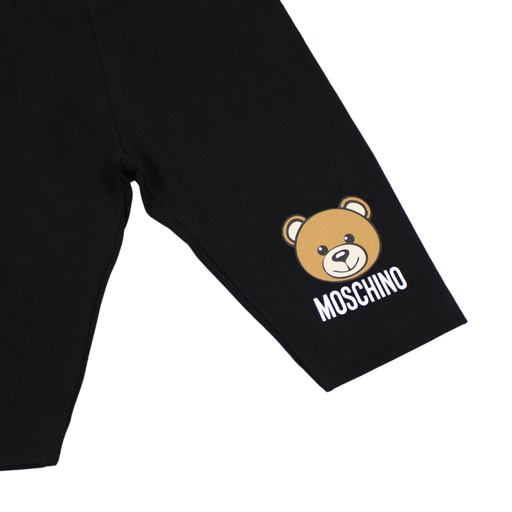 Moschino Kids Girls Black Teddy Bear Logo Bikini – Crown Forever