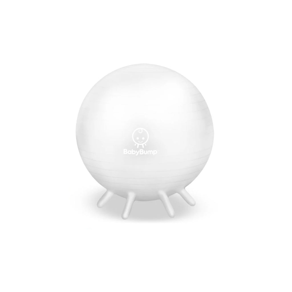 white exercise ball