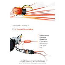 EPHIL X-38cc-S Pro Electric Startar Spark Plug Two-Stroke Single Cylinder Side Exhaust Gasoline Engine Model for Fixed-Wing Aircraft Models Nav Image 11