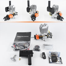 EPHIL X-38cc-S Pro Electric Startar Spark Plug Two-Stroke Single Cylinder Side Exhaust Gasoline Engine Model for Fixed-Wing Aircraft Models Nav Image 4