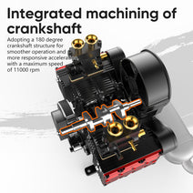 TOYAN Engine FS-B400 14cc Flat-four Engine Horizontal Opposed 4 Cylinder 4 Stroke Nitro H4 Engine Model Kit Nav Image 10