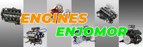 ENJOMOR V12 GS-V12 DOHC Four-Stroke V-Shaped Twelve-Cylinder Water-cooled Electric Gasoline Internal Combustion Engine Model - V12 Engine Model That Works EngineDIY