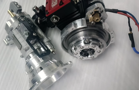 A self-designed pressure plate disconnect clutch type manual five-speed three-speed transmission for Rc oil-driven model car