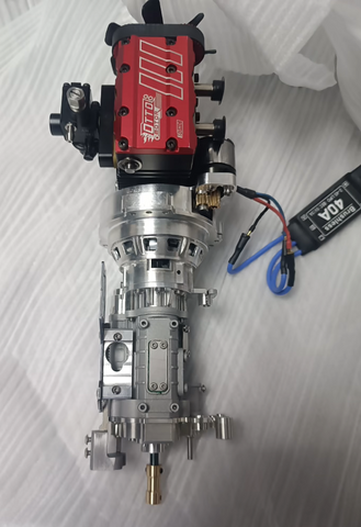 A self-designed pressure plate disconnect clutch type manual five-speed three-speed transmission for Rc oil-driven model car