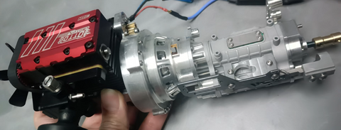 A self-designed pressure plate disconnect clutch type manual five-speed three-speed transmission for Rc oil-driven model car