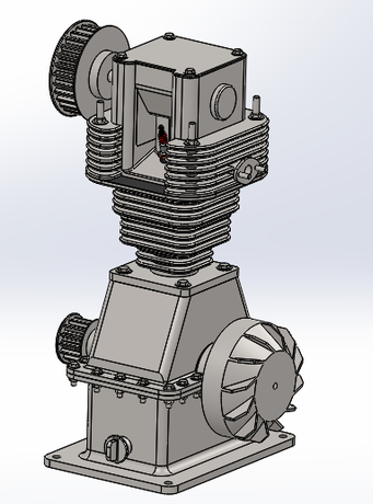 Single cylinder lawn mower engine