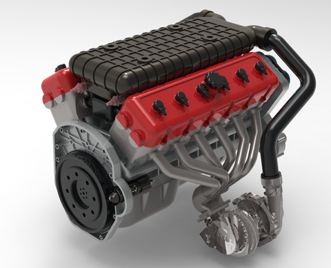 New 3D printed V12 engine works