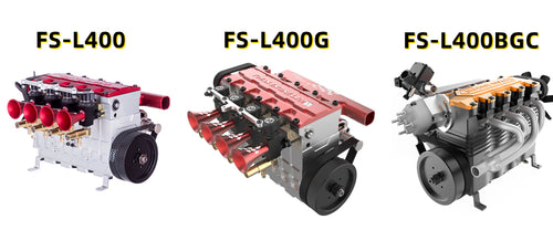 TOYAN FS-L400 14cc Inline Four-cylinder Four-stroke Water-cooled Nitro Engine Model DIY Assembly Kit for 1:8 1:10 1:12 1:14 RC Model Car Ship Airplane