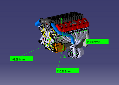 New 3D printed V12 engine works