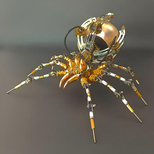 Steampunk Metal Wolf Spider Model