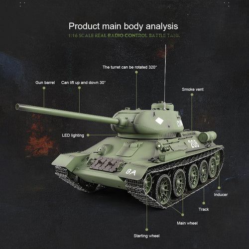 RC Tank that Shoot 1/16 2.4G T90 Russian Battle Tank with Smoke Sound–  EngineDIY