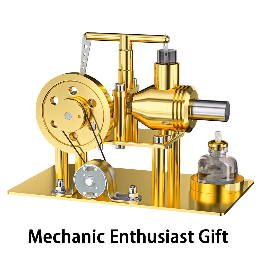 ENJOMOR DIY Stirling Engine Model Kit - Metal Balance Hot Air