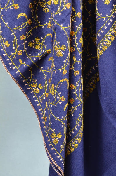 Merino Wool Embroidered Shawls | Stoles – purekashmir.com