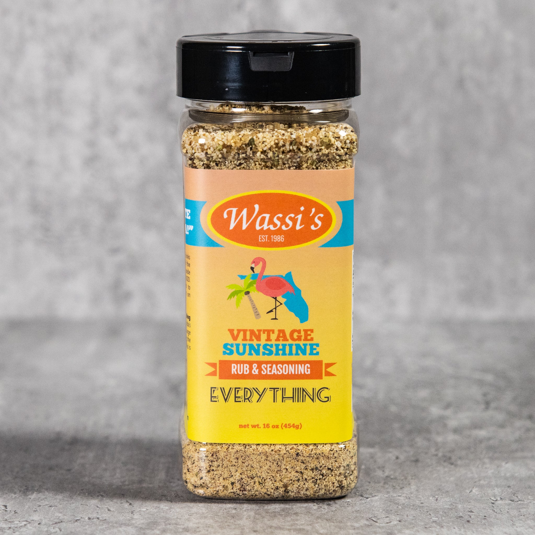 Wassi's Vintage Sunshine Rub & Seasoning 4.6 oz.