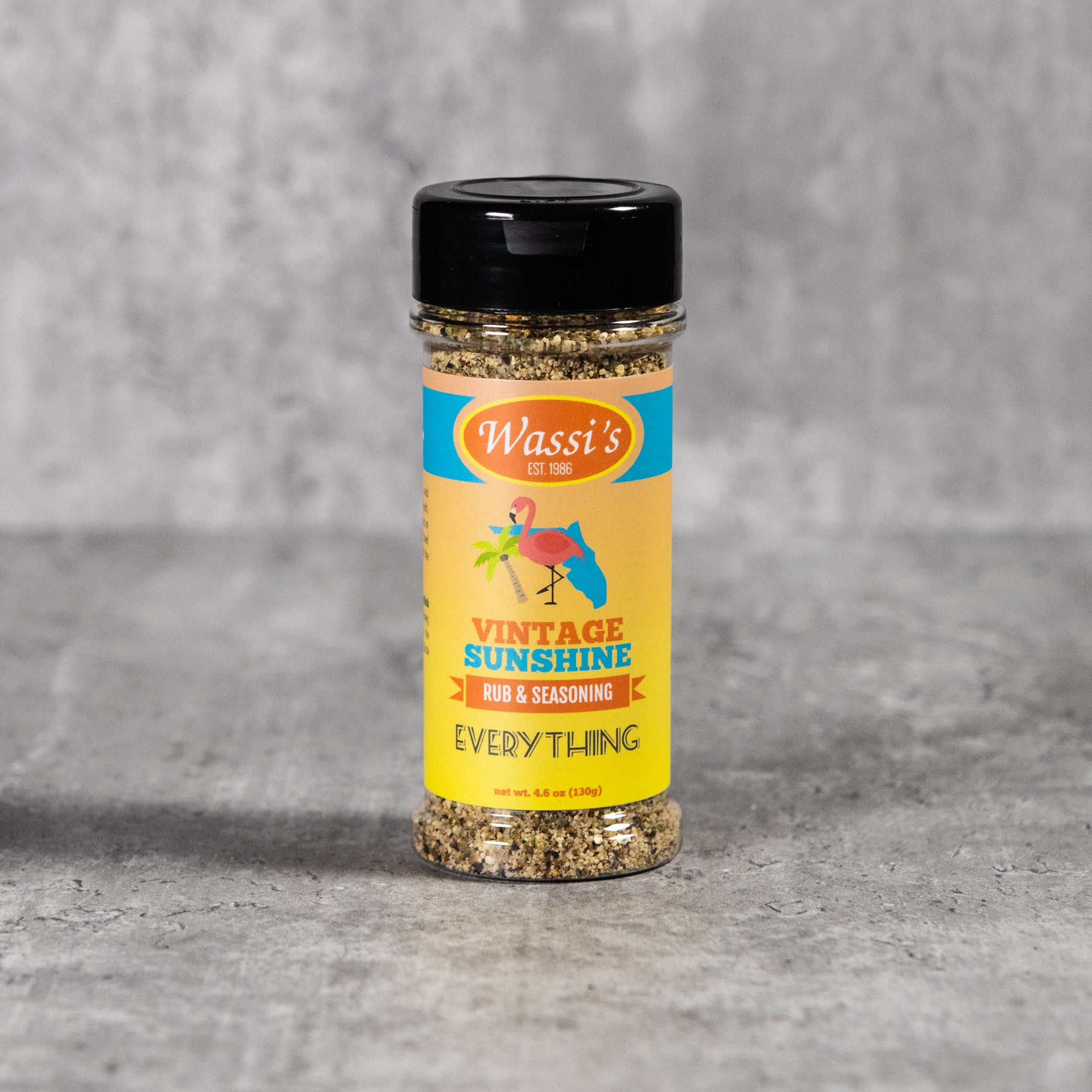 Wassi's Vintage Sunshine Rub & Seasoning 4.6 oz.