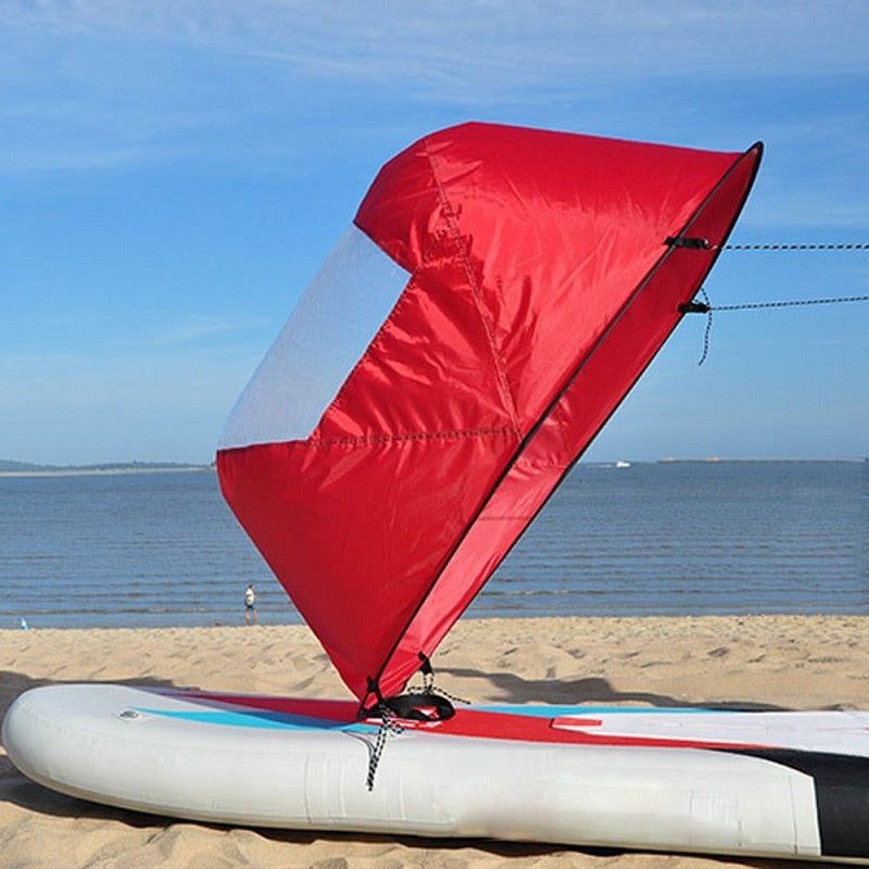 Uion 42 Downwind Paddle Kayak Wind Sail Kit Popup Board Windpaddle with Clear Window