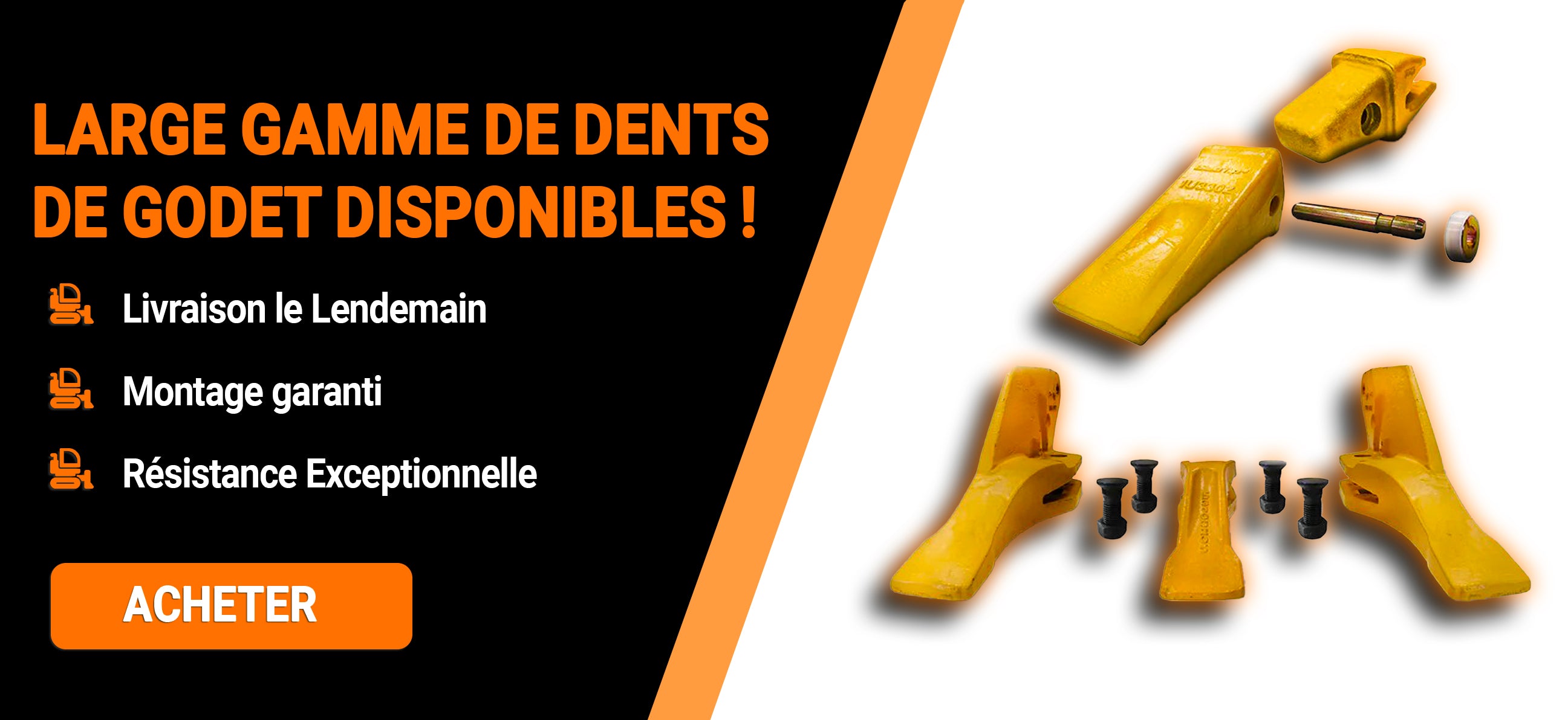 Offre promotionelle sur les Dents de Godet par Pièces Engins TP