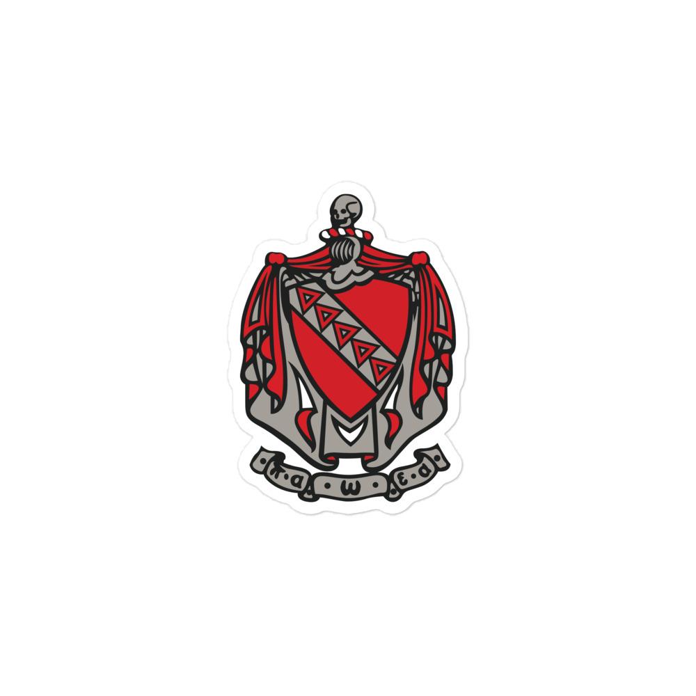 Tau Kappa Coat Of Sticker Fraternity - TKE Gifts - DG2 – DesignerGreek2
