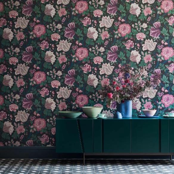 Cole & Son The Pearwood Midsummer Bloom Floral Wallpaper – Gaudion ...
