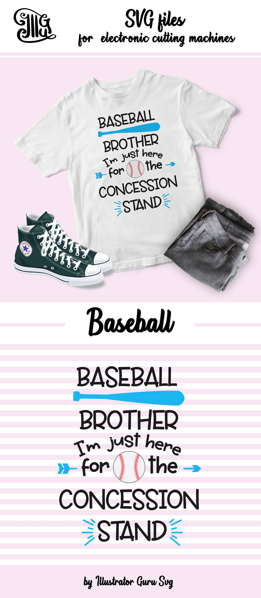 Download Baseball Brother SVG Cutting Files, Baseball Bat Clipart ...