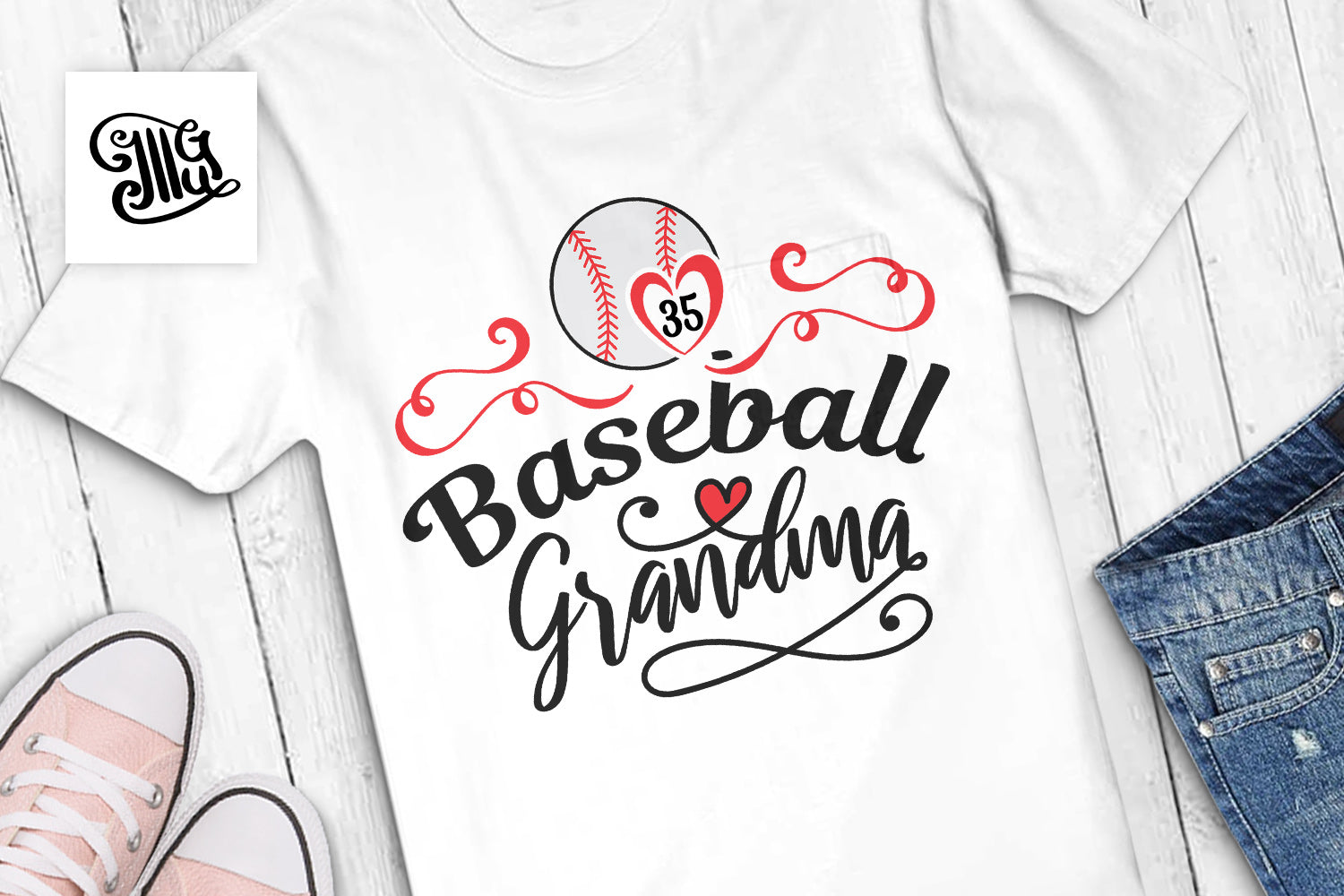 Baseball Grandma Svg For Baseball Shirt Jersey Or Cap Baseball Svg Illustrator Guru