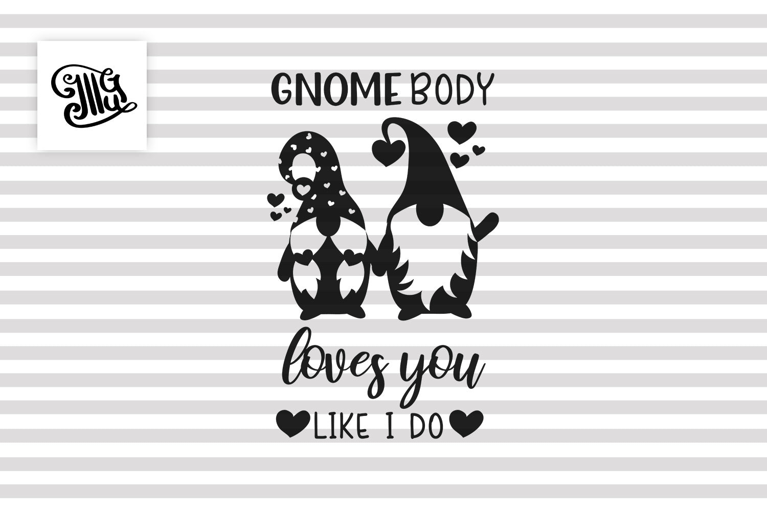 Valentine Gnome Svg Free For Diy Valentine Cards Printable Illustrator Guru