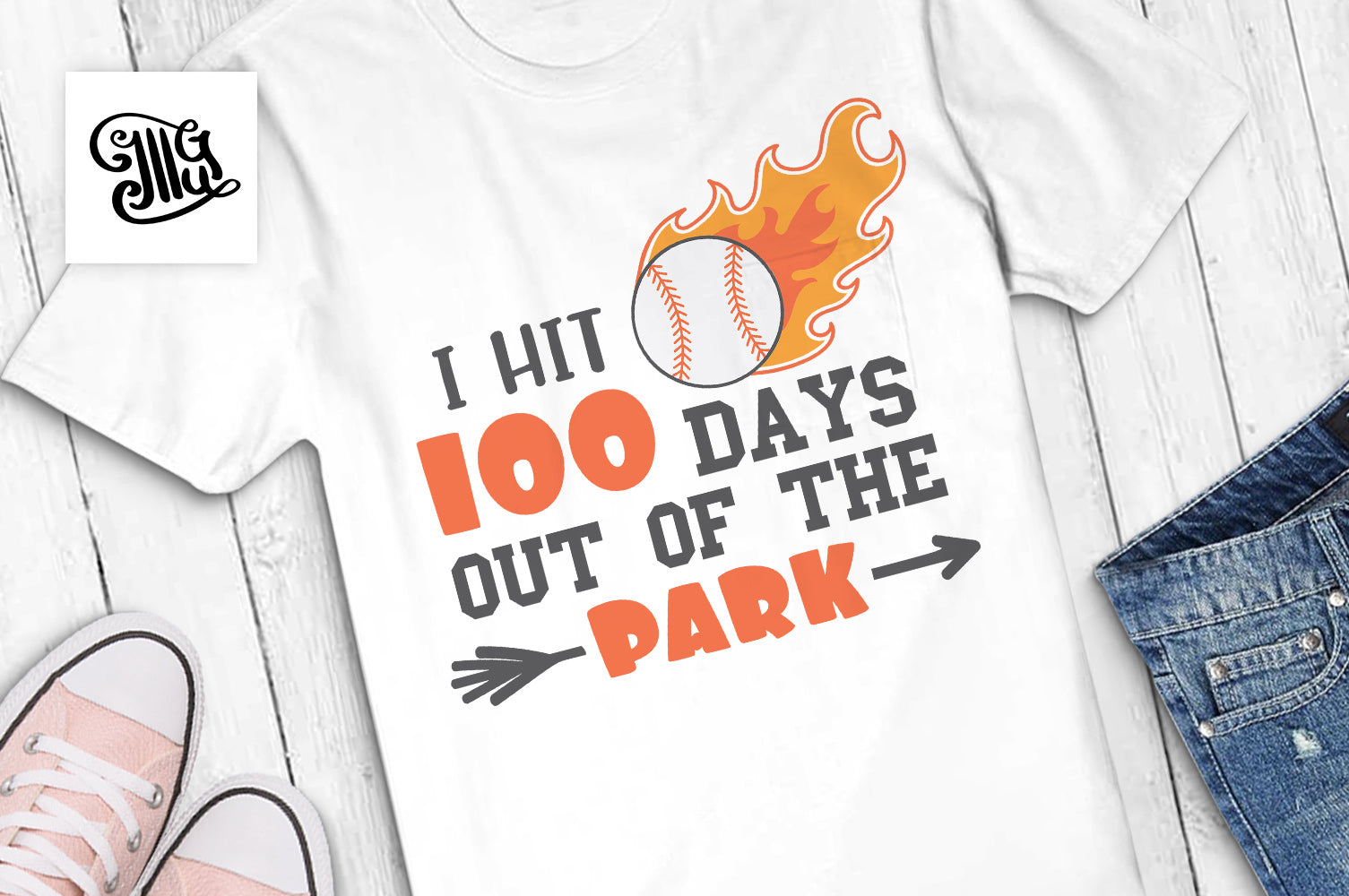 Download 100 Days of School Baseball Svg for boys shirts ...