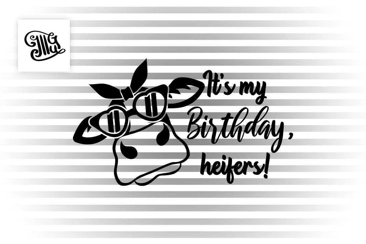 Download Its my birthday heifers! svg | cow with bandana svg ...