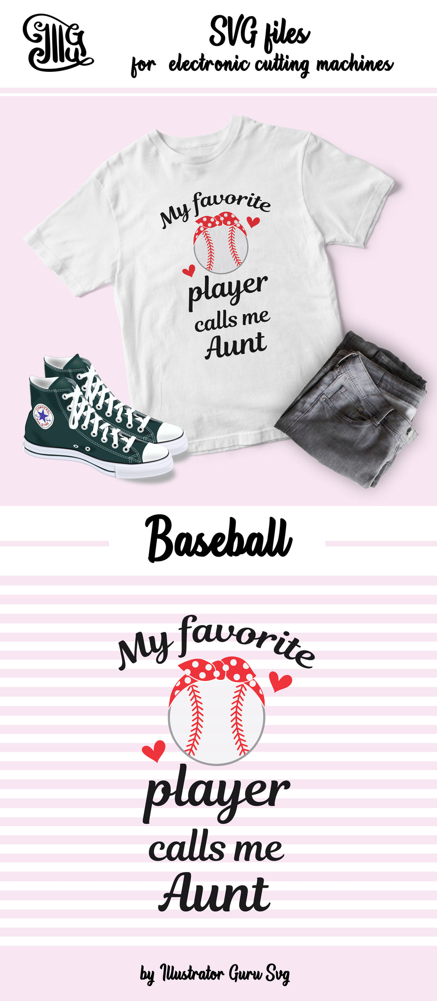 Download Baseball Aunt Svg for Baseball Shirts and Hats ...