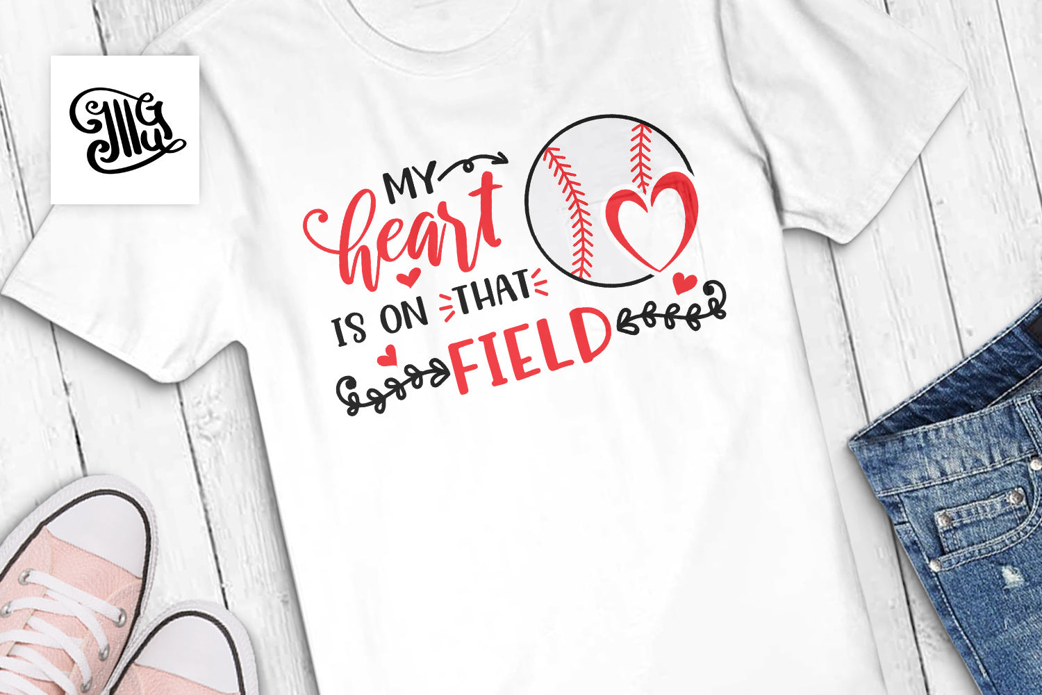 Download My Heart Is On That Field Svg For Mom Baseball Shirts For Moms Baseba Illustrator Guru
