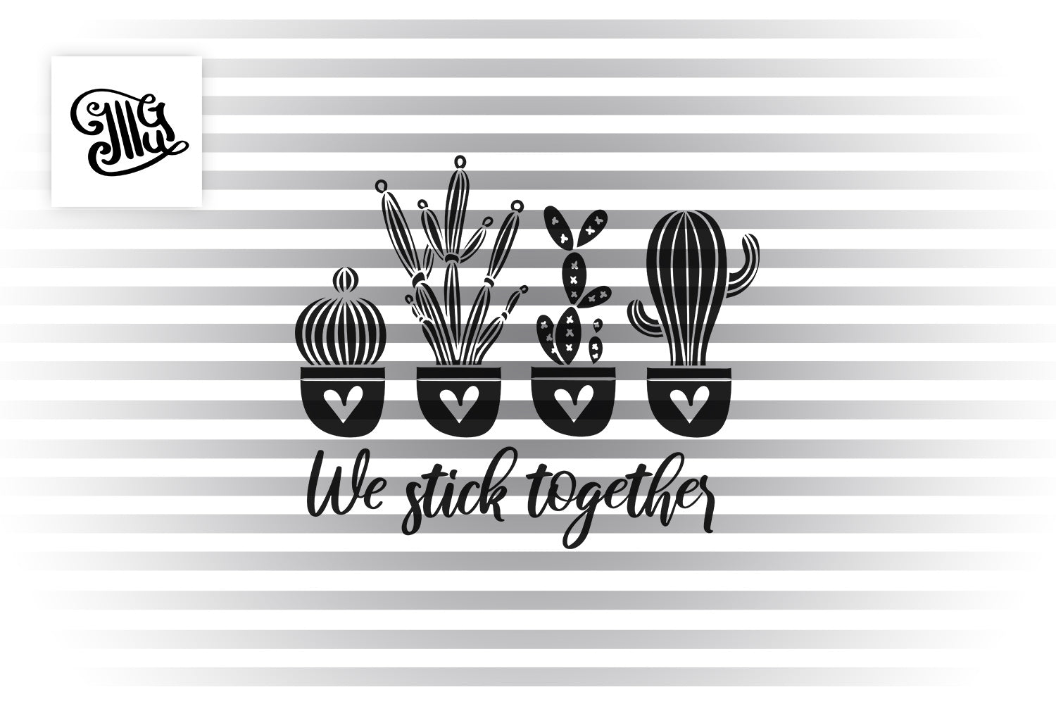 Download We Stick Together Svg Southern Family Svg Cactus Outline Svg Cac Illustrator Guru