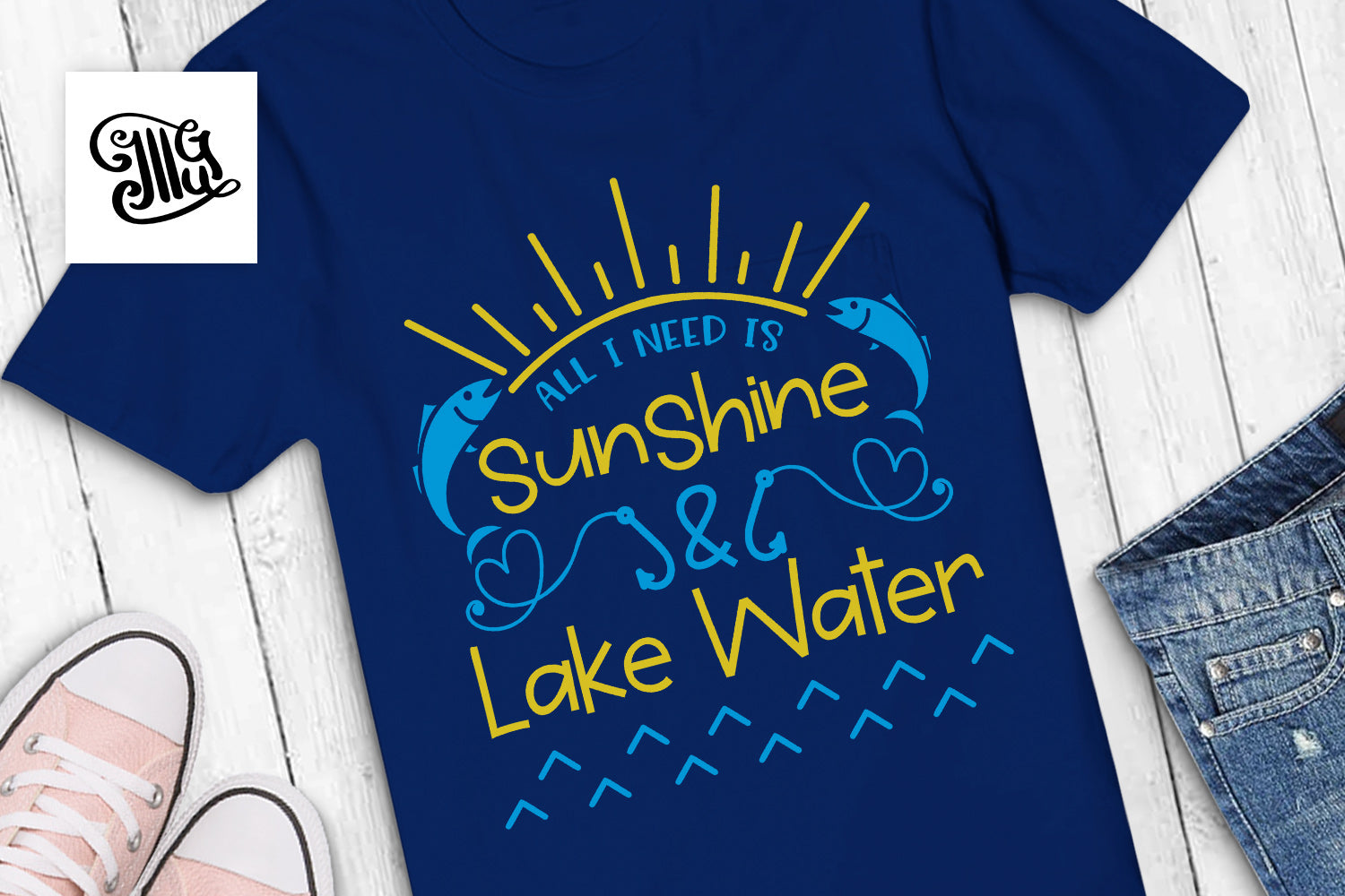 Download Sunshine And Lake Water Svg Southern Svg Camping Svg Kids Svg Illustrator Guru