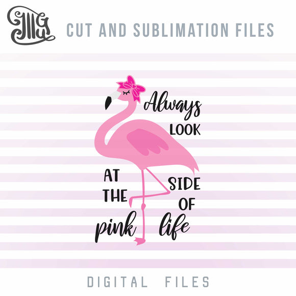 Download Flamingo Svg Cut File Flamingo Clipart Beach Sublimation Girl Shirt Illustrator Guru