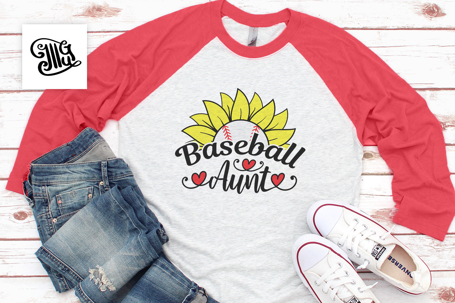 Download Baseball Aunt Svg Cut Files Baseball Svg Baseball Sunflower Svg File Illustrator Guru