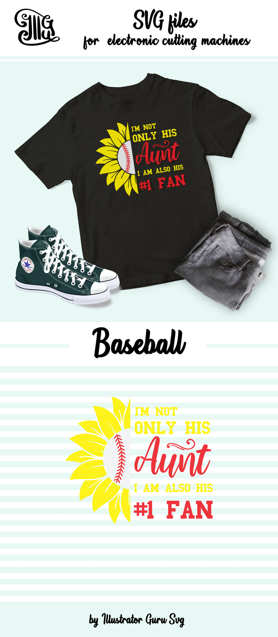 Download Baseball Aunt Svg Files Nr 1 Fan Baseball Clipart Baseball Sayings P Illustrator Guru