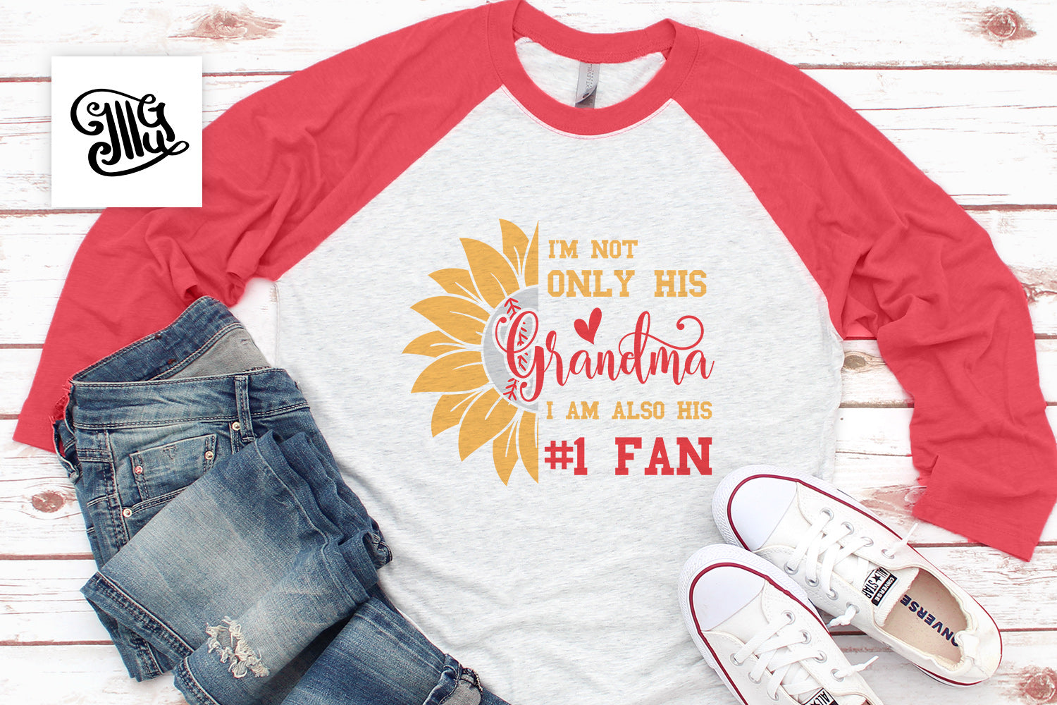 Download I'm not only his Grandma Svg for Baseball Shirts for ...